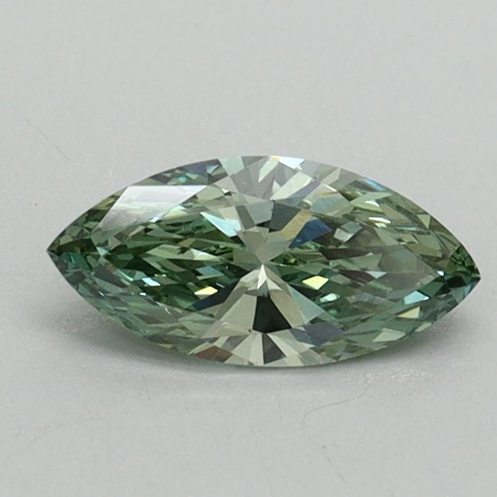 0.45 Ct. Fancy Vivid Green Marquise Lab Grown Diamond