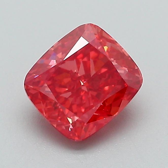 1.05 Ct. Fancy Vivid Pink Cushion Lab Grown Diamond