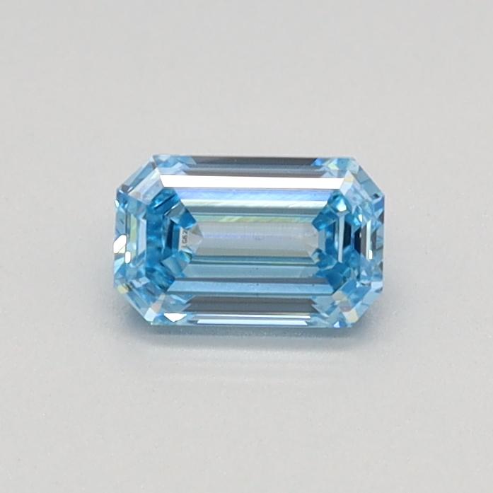 0.33 Ct. Fancy Vivid Blue Emerald Lab Grown Diamond