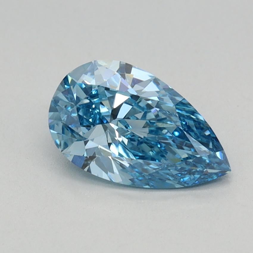 0.65 Ct. Fancy Vivid Blue Pear Lab Grown Diamond