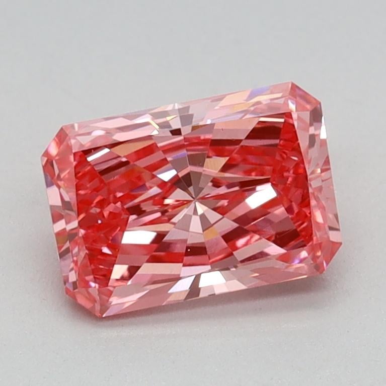 0.80 Ct. Fancy Vivid Pink Radiant Lab Grown Diamond