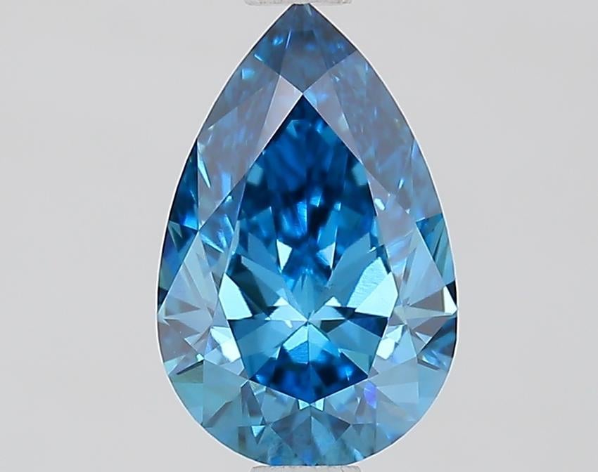 1.09 Ct. Fancy Vivid Blue Pear Lab Grown Diamond