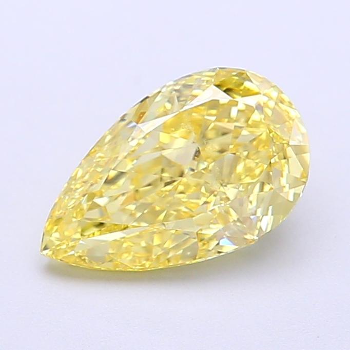 1.59 Ct. Fancy Intense Yellow Pear Lab Grown Diamond