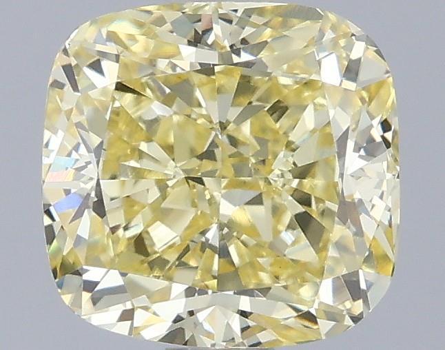 1.51 Ct. Fancy Intense Yellow Cushion Lab Grown Diamond