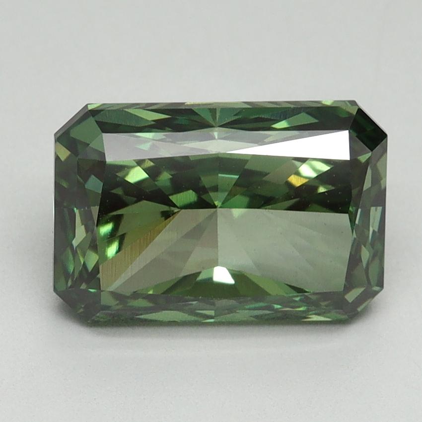 3.01 Ct. Fancy Vivid Green Radiant Lab Grown Diamond