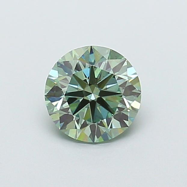 1.52 Ct. Fancy Vivid Green Round Lab Grown Diamond