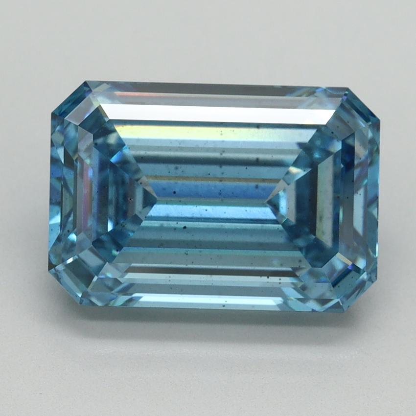 5.17 Ct. Fancy Vivid Blue Emerald Lab Grown Diamond