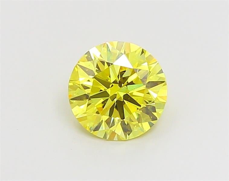1.02 Ct. Fancy Vivid  Yellow Round Lab Grown Diamond
