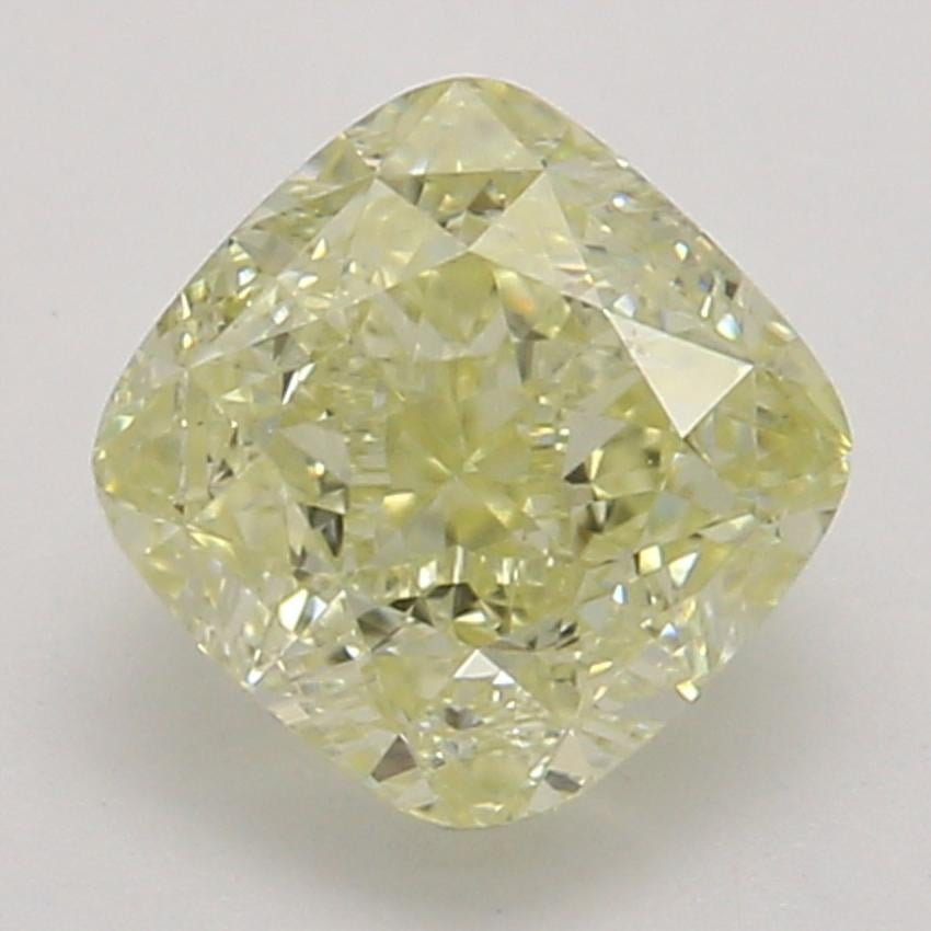0.71 Ct. Fancy Light Yellow Cushion Diamond