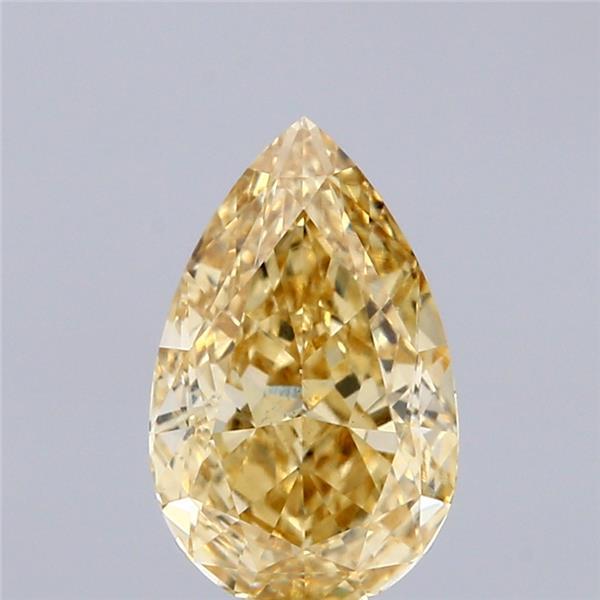 2.07 Ct. Fancy Intense Yellow Pear Lab Grown Diamond