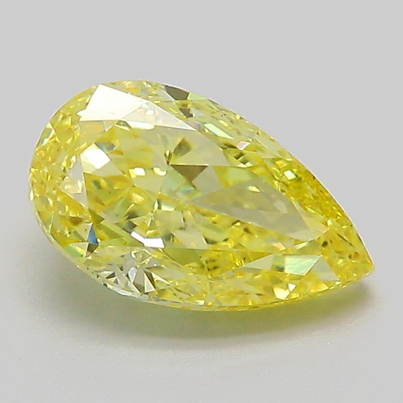 1.99 Ct. Fancy Vivid  Yellow Pear Lab Grown Diamond