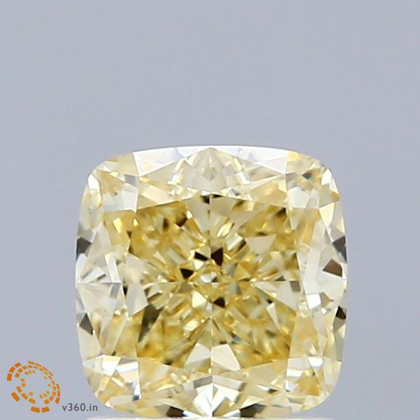 1.54 Ct. Fancy Yellow Cushion Lab Grown Diamond