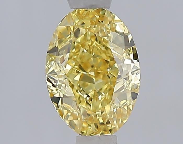 1.09 Ct. Fancy Intense  Yellow Oval Lab Grown Diamond