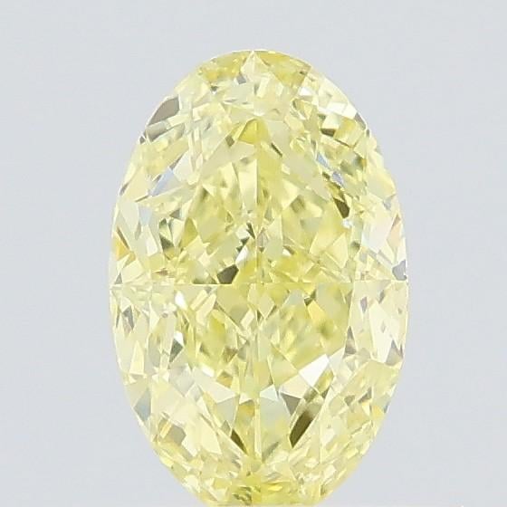 0.57 Ct. Fancy Yellow Oval Lab Grown Diamond