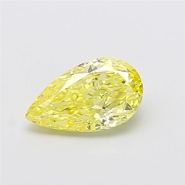 1.63 Ct. Fancy Intense Yellow Pear Lab Grown Diamond