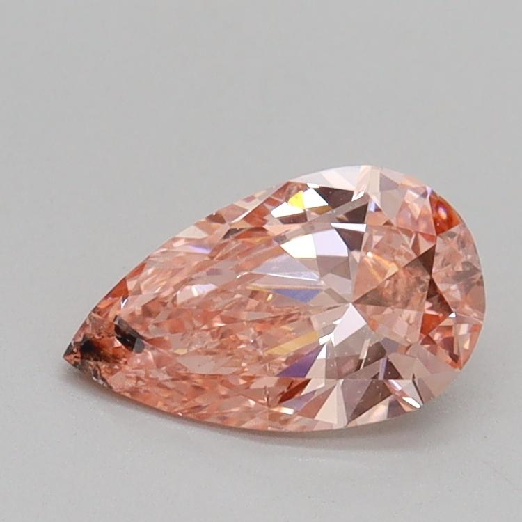 0.68 Ct. Fancy Intense Pink Pear Lab Grown Diamond