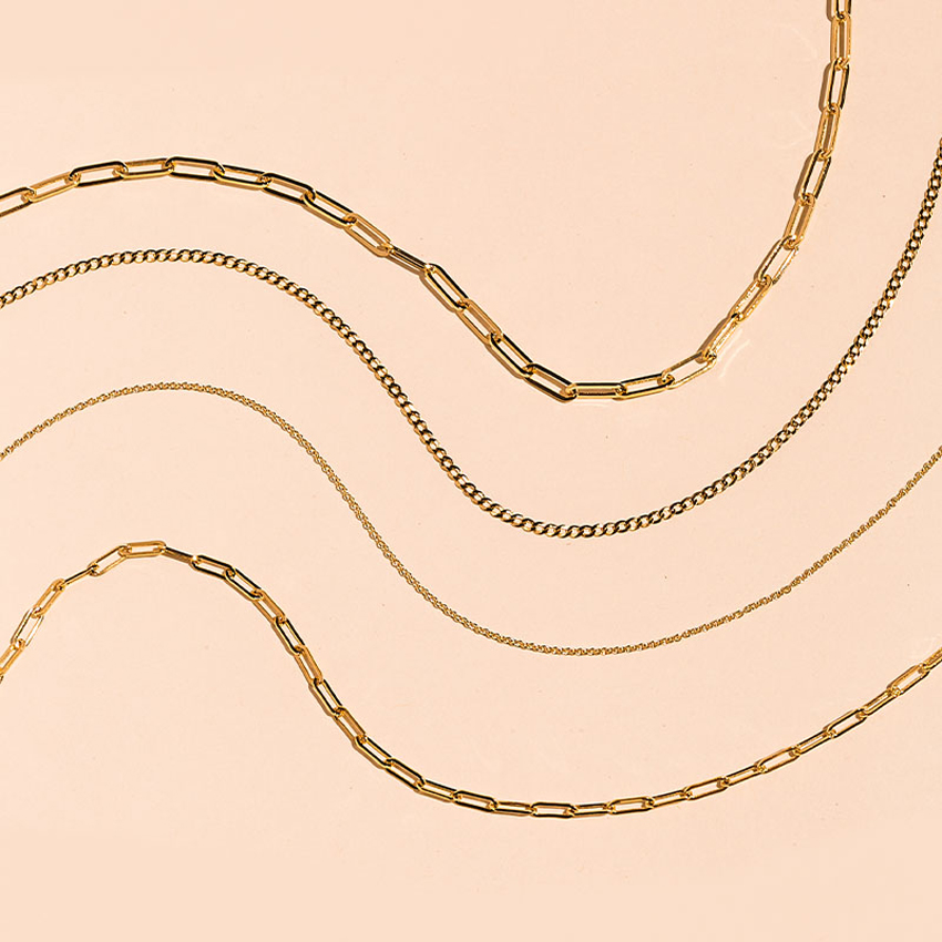 14K Yellow Gold Lola Paperclip 18 In. Chain Necklace (Large)