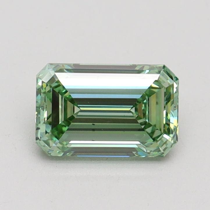 0.80 Ct. Fancy Intense Green Emerald Lab Grown Diamond