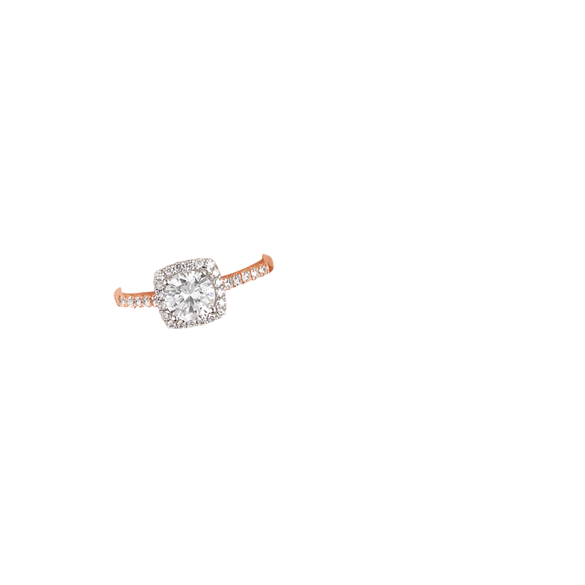 Two Tone Halo Engagement Ring | Odessa | Brilliant Earth