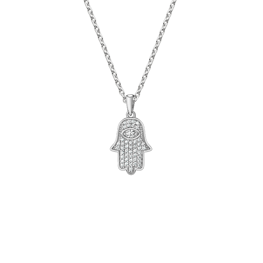 Hamsa Diamond Pendant 