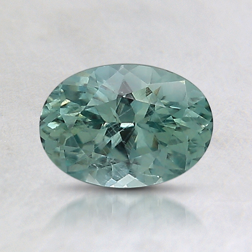 7x5mm Unheated Teal Oval Montana Sapphire