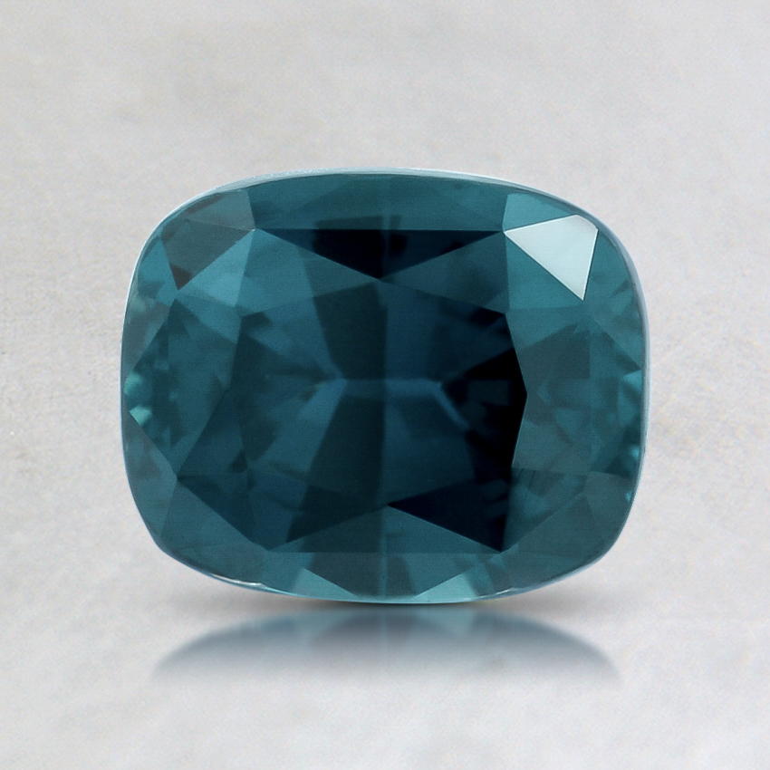 7x6mm Premium Teal Cushion Sapphire