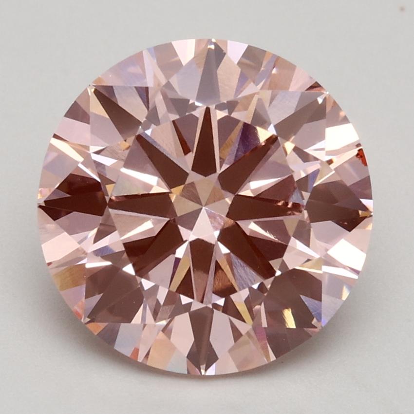 2.75 Ct. Fancy Intense Pink Round Lab Grown Diamond