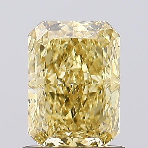 1.03 Ct. Fancy Vivid Yellow Radiant Lab Grown Diamond