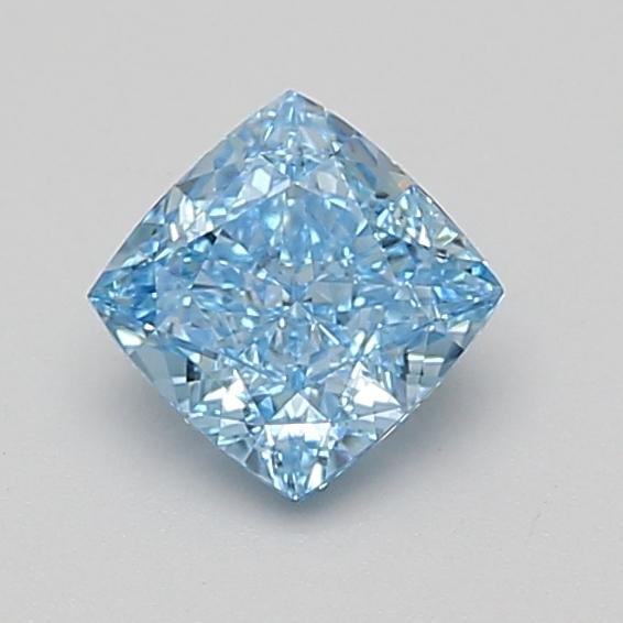 0.98 Ct. Fancy Vivid Blue Cushion Lab Grown Diamond