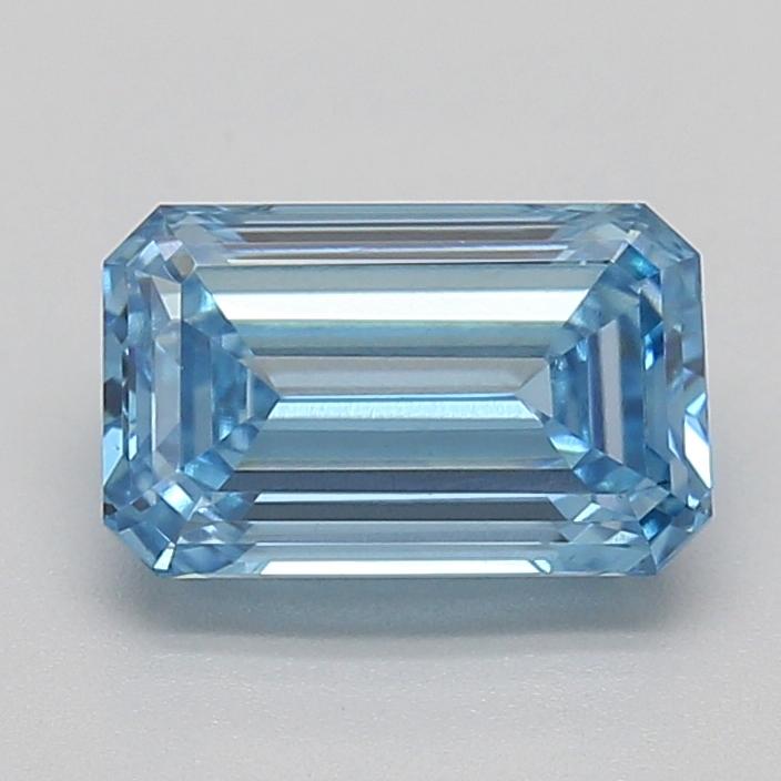 1.48 Ct. Fancy Vivid Blue Emerald Lab Grown Diamond