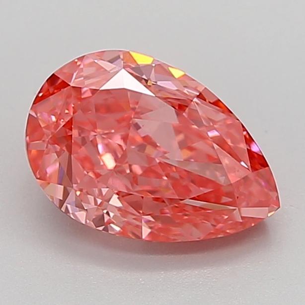 2.24 Ct. Fancy Vivid Pink Pear Lab Grown Diamond
