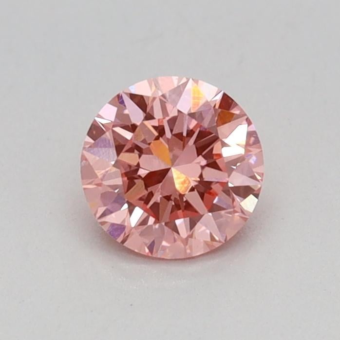 0.35 Ct. Fancy Vivid Pink Round Lab Grown Diamond