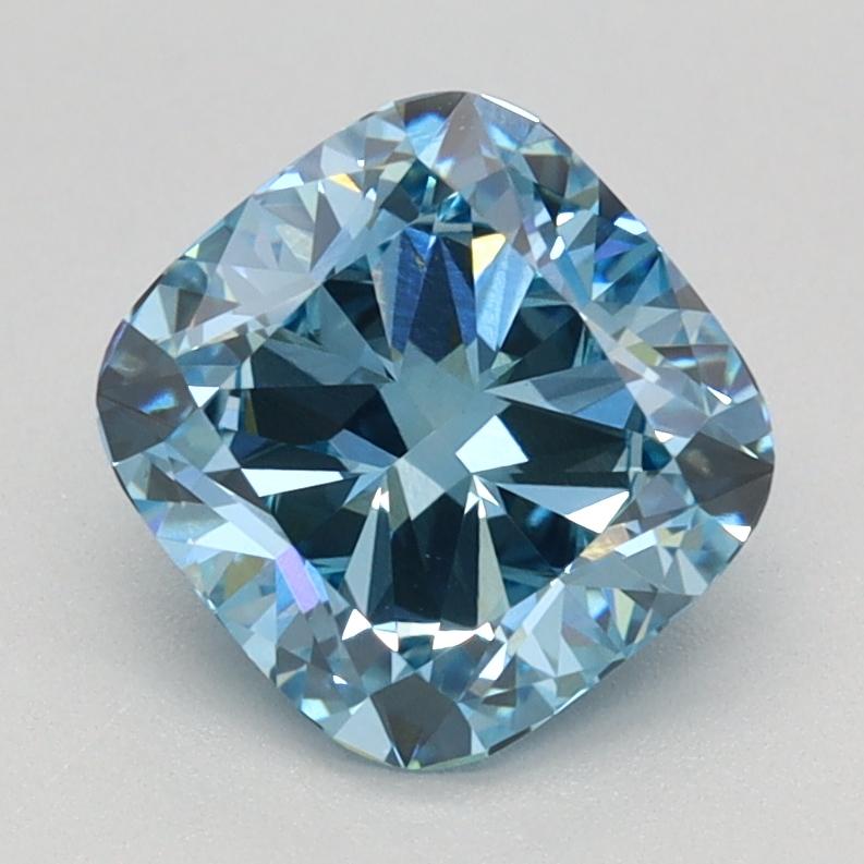 1.59 Ct. Fancy Intense Blue Cushion Lab Grown Diamond