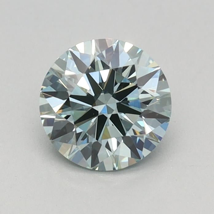 0.61 Ct. Fancy Vivid Green Round Lab Grown Diamond