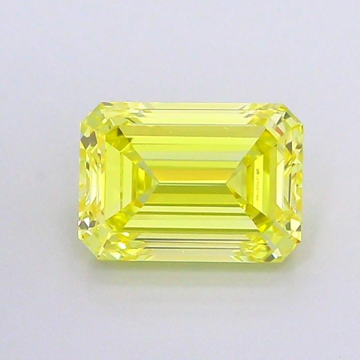 1.56 Ct. Fancy Intense Yellow Emerald Lab Grown Diamond