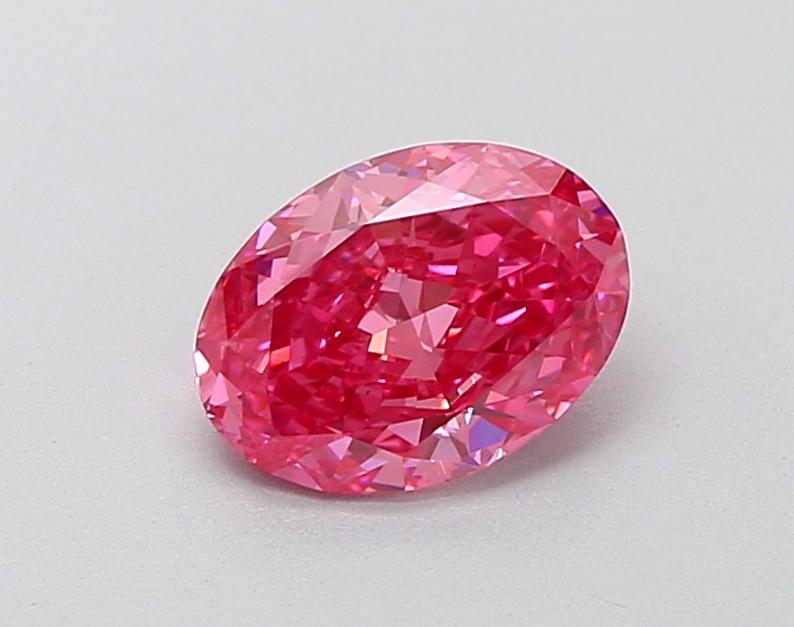 1.03 Ct. Fancy Vivid Pink Oval Lab Grown Diamond