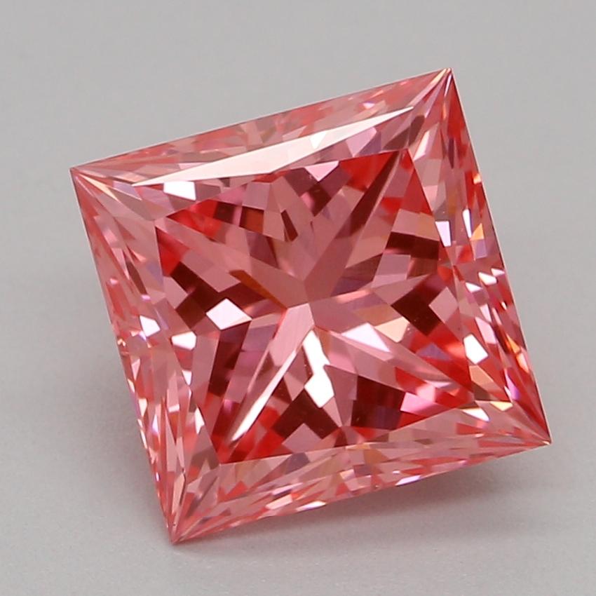 1.51 Ct. Fancy Vivid Pink Princess Lab Grown Diamond