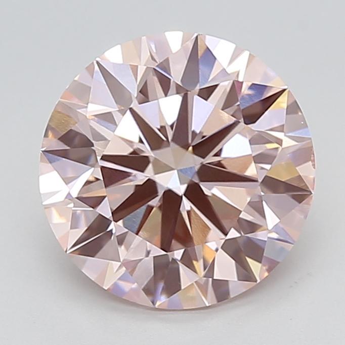3.94 Ct. Fancy Intense  Pink Round Lab Grown Diamond