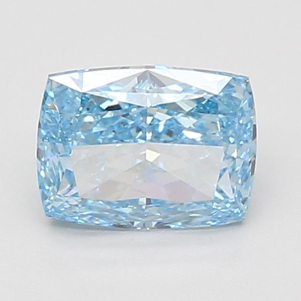 1.54 Ct. Fancy Vivid Blue Cushion Lab Grown Diamond