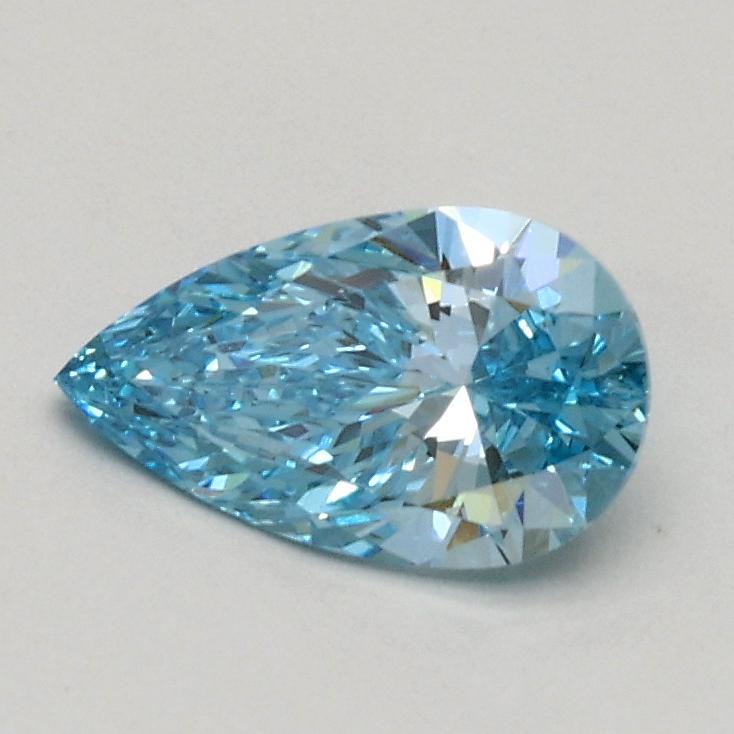 0.53 Ct. Fancy Intense Blue Pear Lab Grown Diamond