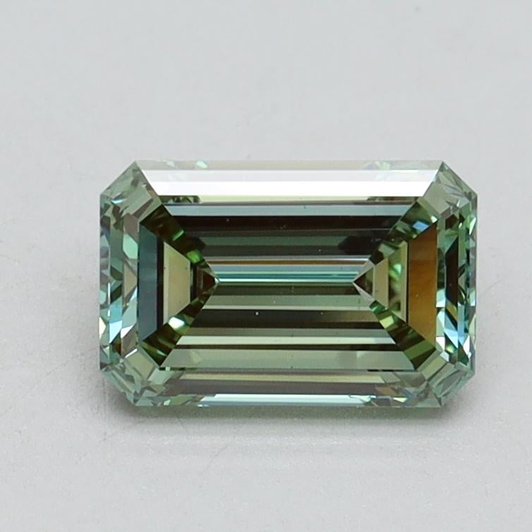 1.01 Ct. Fancy Intense Pacific Green Emerald Lab Grown Diamond