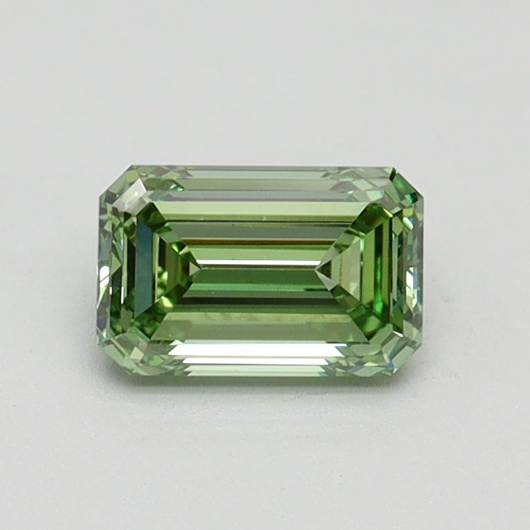 0.73 Ct. Fancy Intense Pacific Green Emerald Lab Grown Diamond