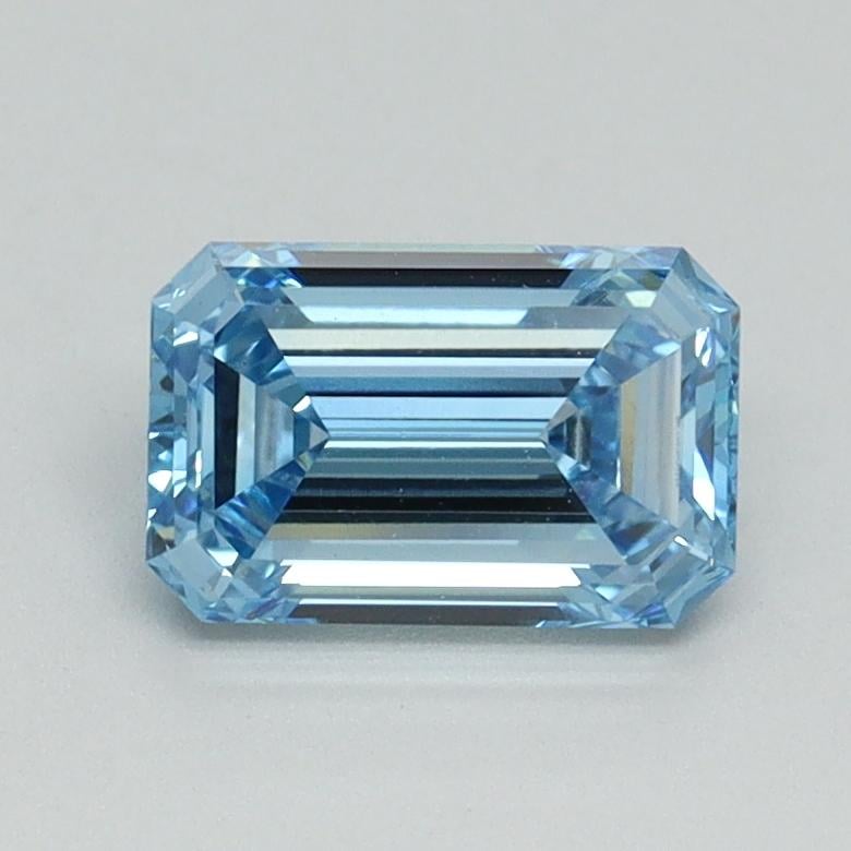 1.01 Ct. Fancy Intense Blue Emerald Lab Grown Diamond