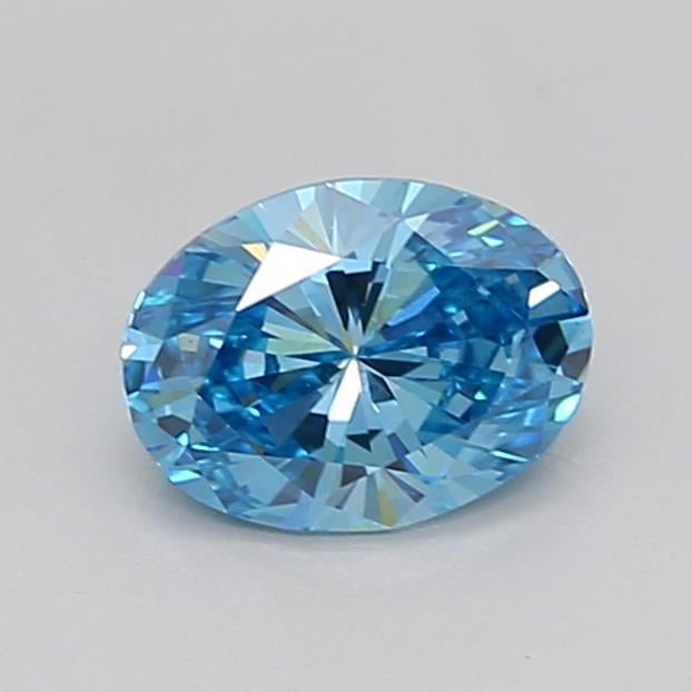 1.03 Ct. Fancy Vivid  Blue Oval Lab Grown Diamond