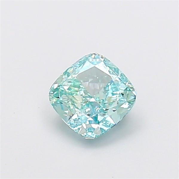 1.01 Ct. Fancy Vivid Blue Cushion Lab Grown Diamond