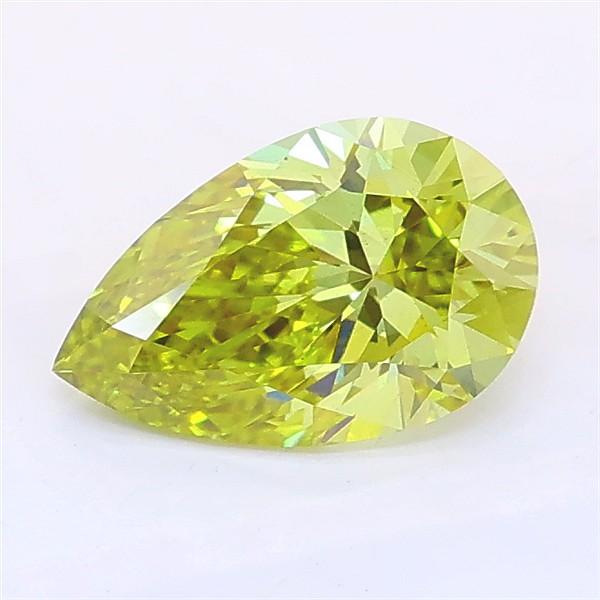 1.00 Ct. Fancy Vivid Yellow Pear Lab Grown Diamond