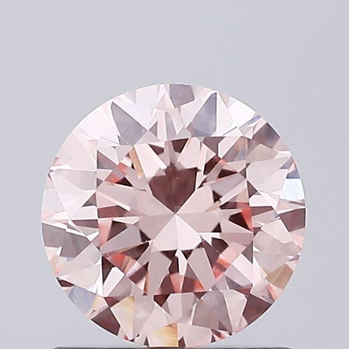 0.81 Ct. Fancy Intense Pink Round Lab Grown Diamond