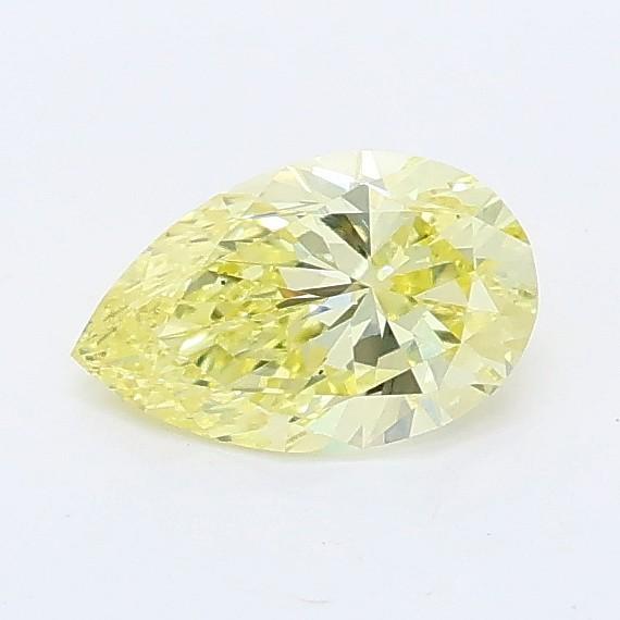 0.44 Ct. Fancy Intense Yellow Pear Lab Grown Diamond