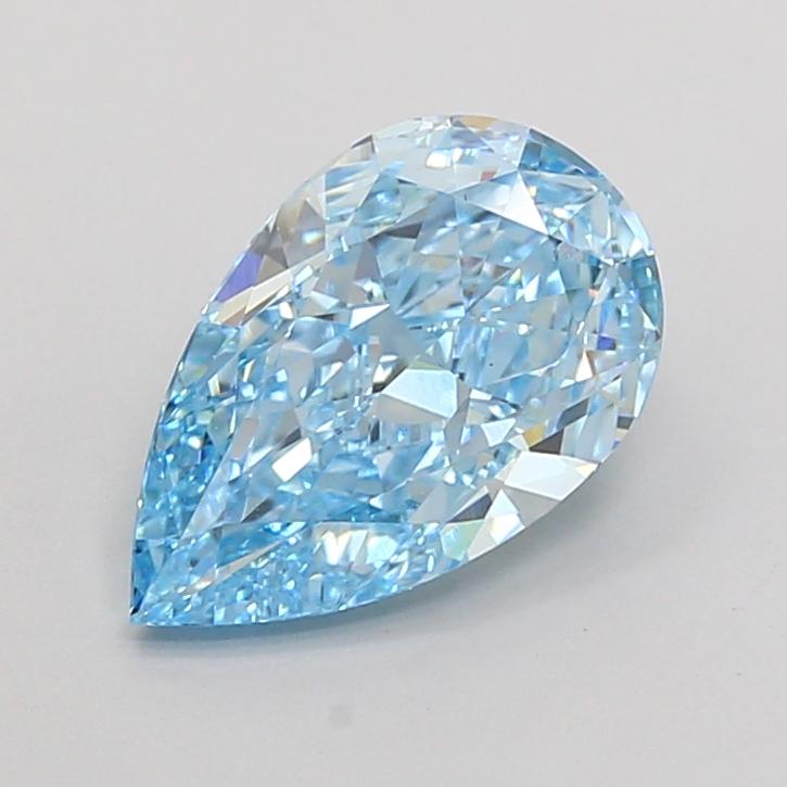 2.73 Ct. Fancy Vivid  Blue Pear Lab Grown Diamond