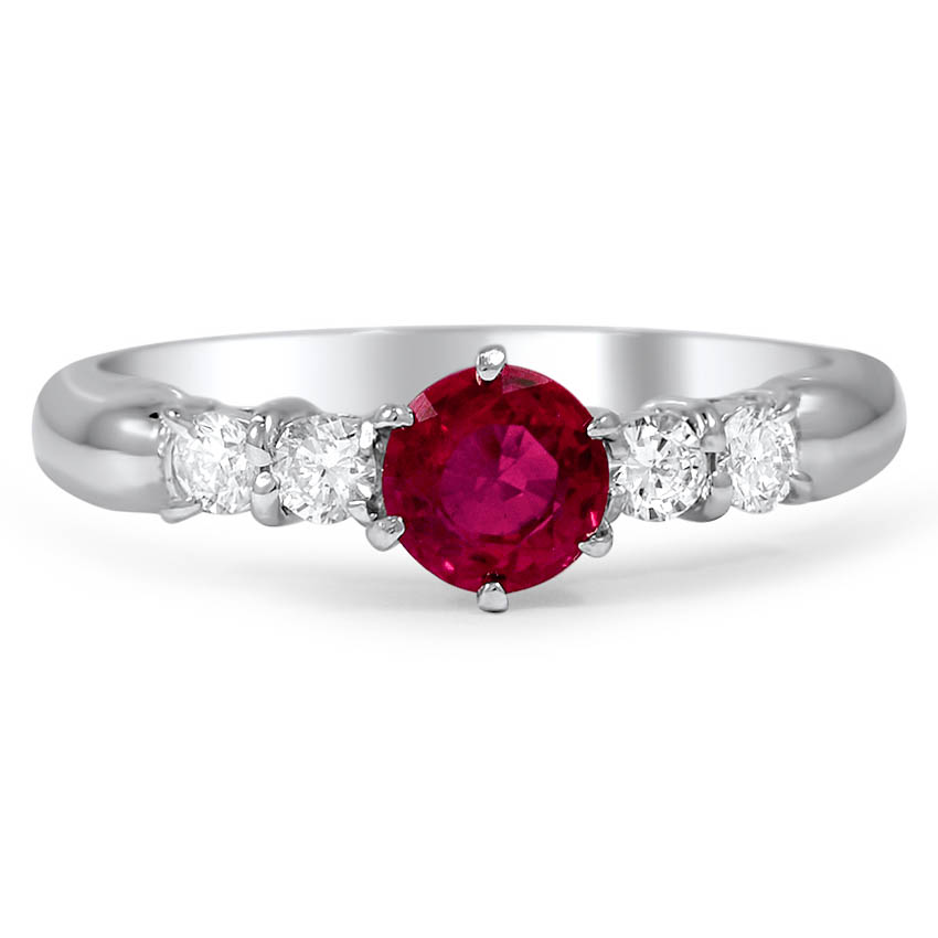 Modern Ruby Vintage Ring | Bertha | Brilliant Earth
